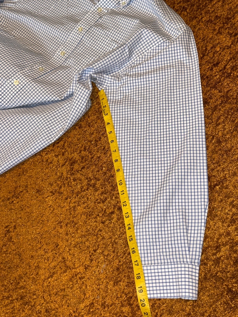 Vineyard Vines White and Blue Check Button-Down Shirt - Picture 5 of 7